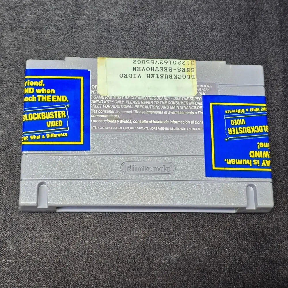 Super Nintendo Beethoven The Ultimate Canine Caper Hi Tech SNES Video Game & Box